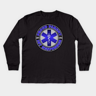 Proud Parent of a First Responder Kids Long Sleeve T-Shirt